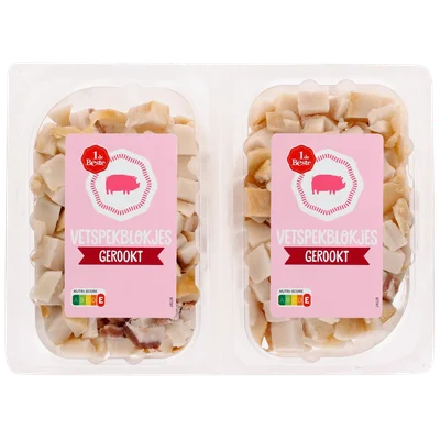 1 de Beste Vetspekblokjes duo gerookt