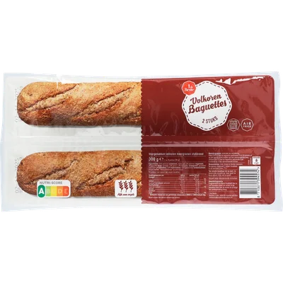 1 de Beste Baguettes volkoren 2 st.