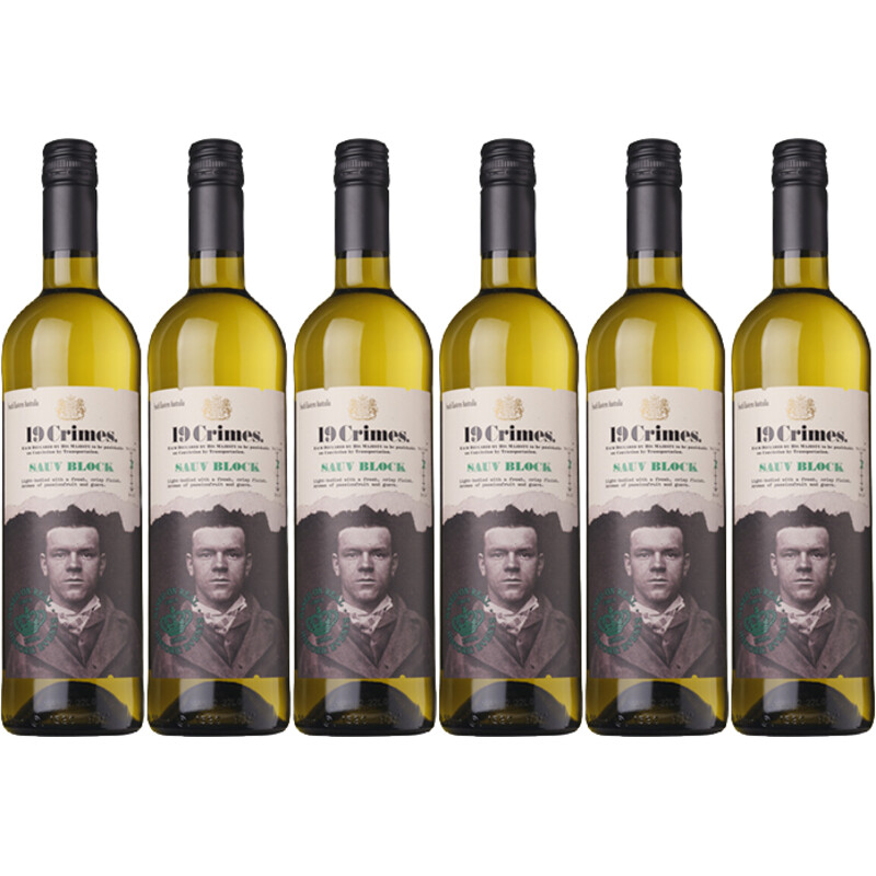 19 Crimes Sauvignon blanc 6 flessen