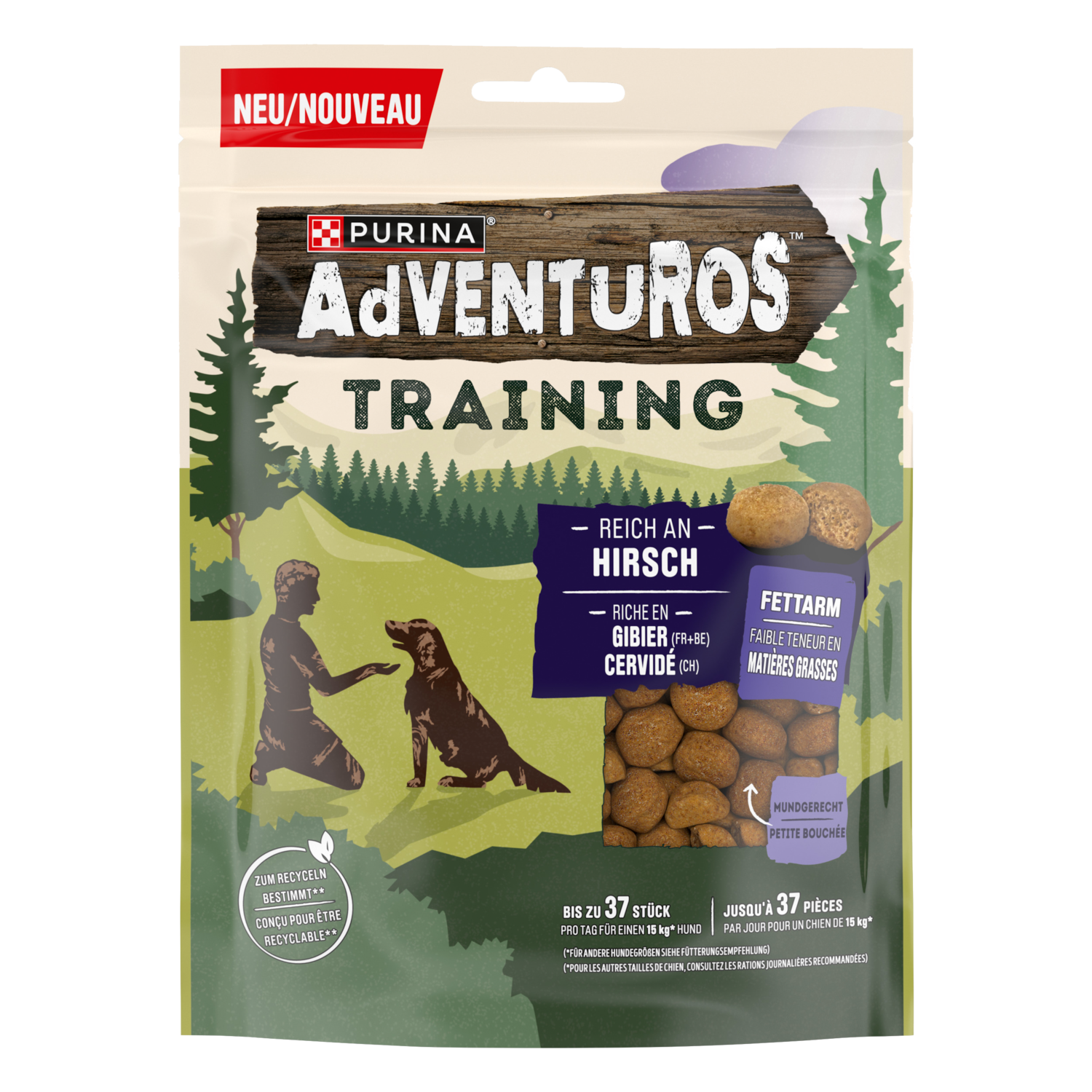 Adventuros Training snack rijk aan hert