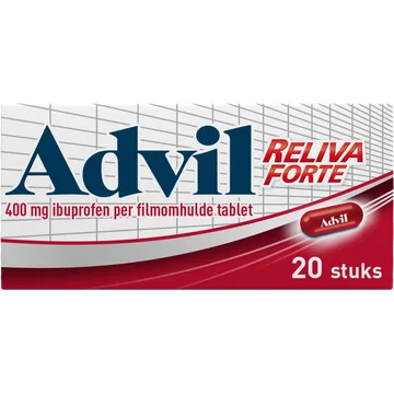 Advil Reliva Forte Oval-Tabs pijnstiller 400 mg, 20 stuks