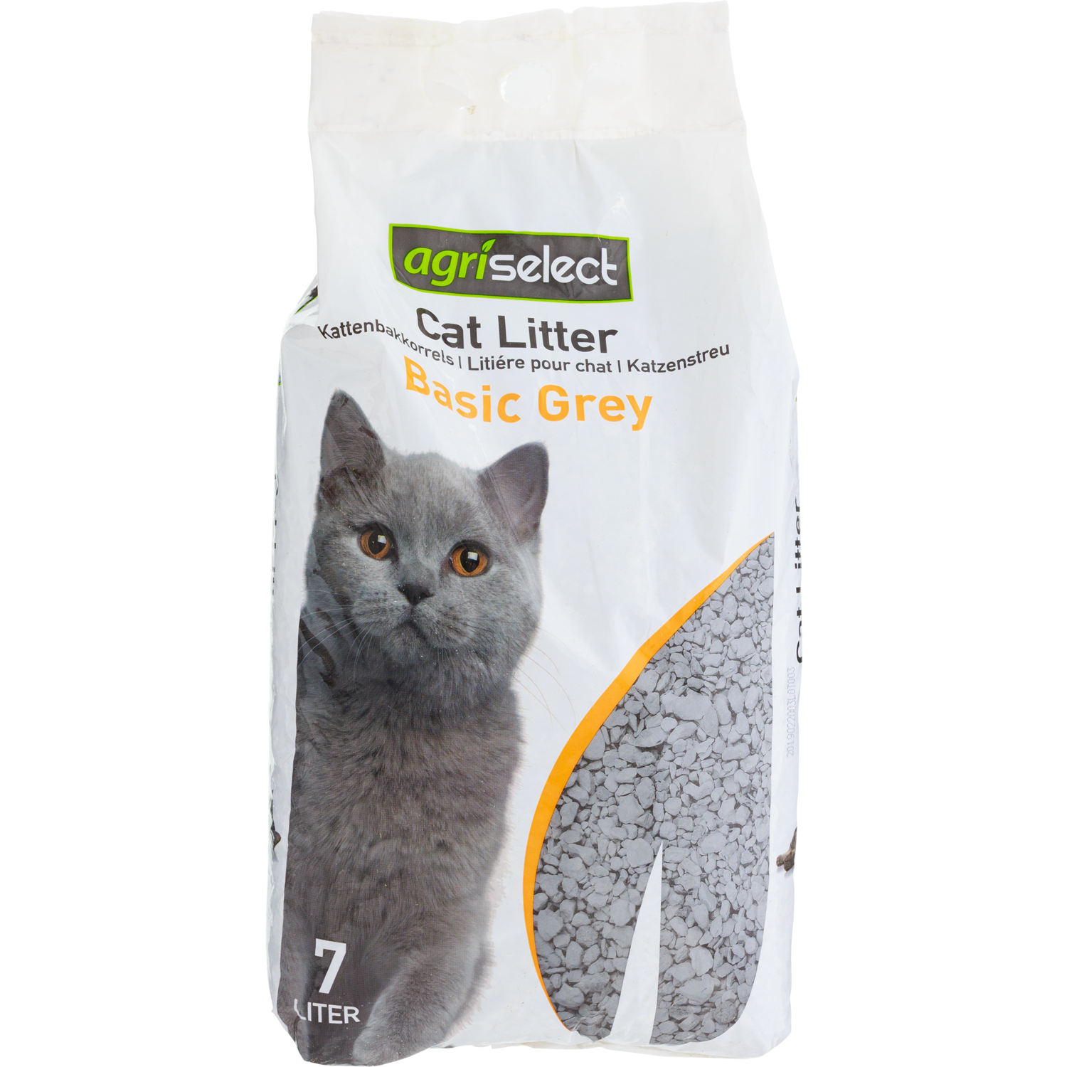 Agriselect Kattenbakkorrels basic grey