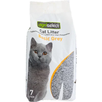 Agriselect Kattenbakkorrels basic grey