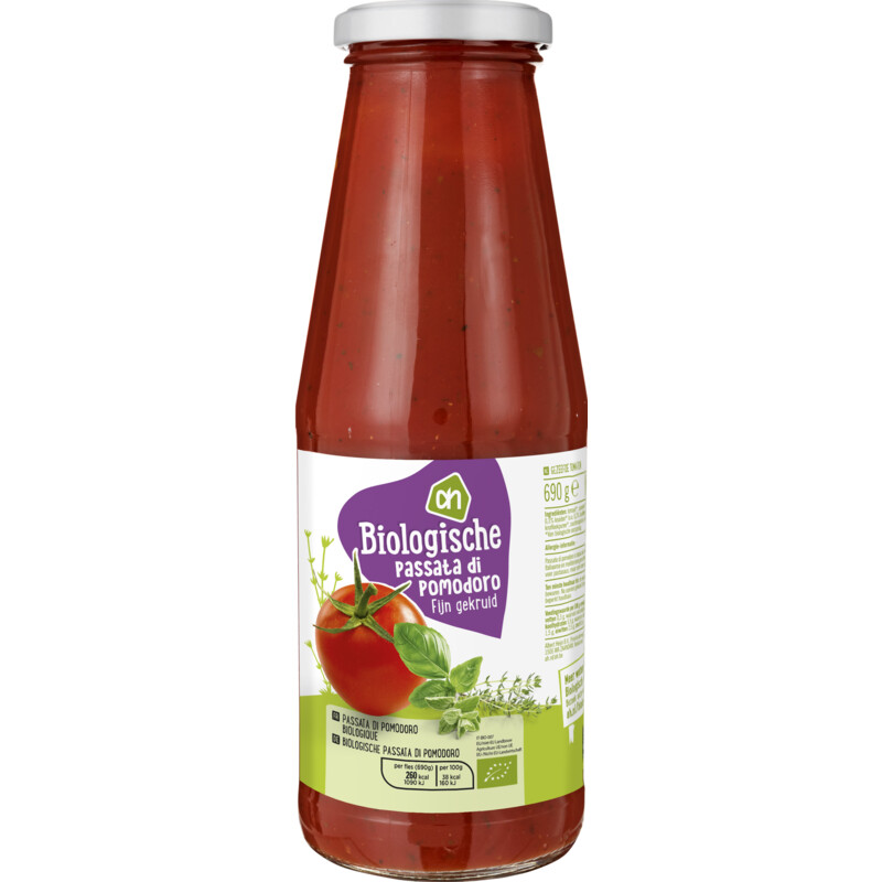 AH Biologisch Passata di pomodoro fijn gekruid
