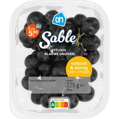 AH Sable pitloze blauwe druiven
