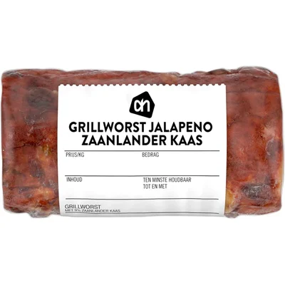 AH Grillworst jalapeno Zaanlander kaas