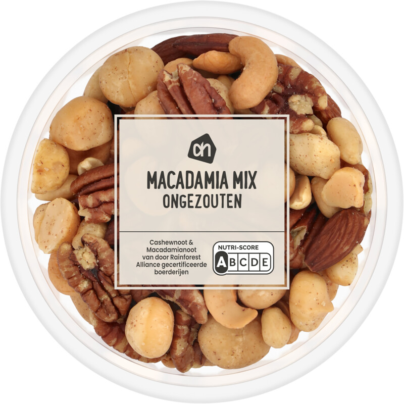 AH Ongezouten macadamiamix