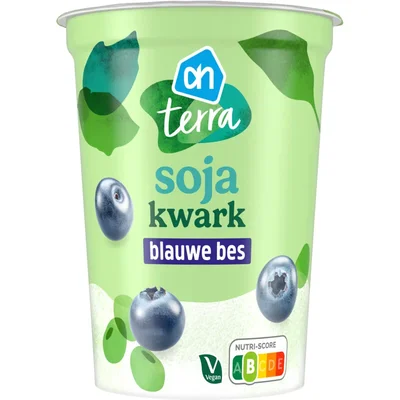AH Terra Plantaardig soja kwark blauwe bes