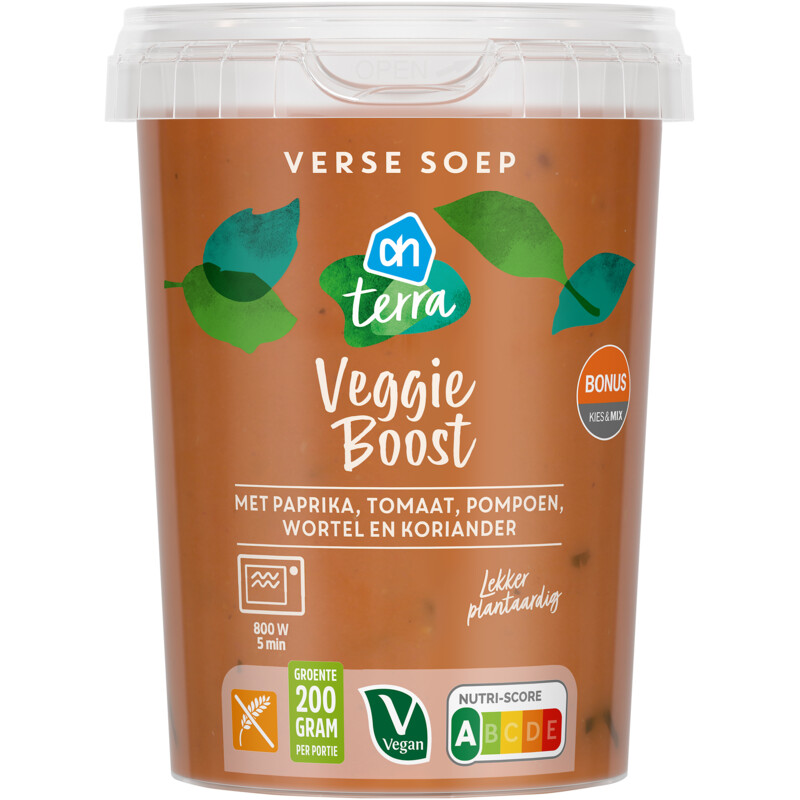 AH Terra Verse soep veggie boost paprika tomaat