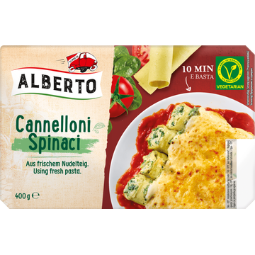 Alberto Vriesvers Canneloni Spinazie Kaas 400g