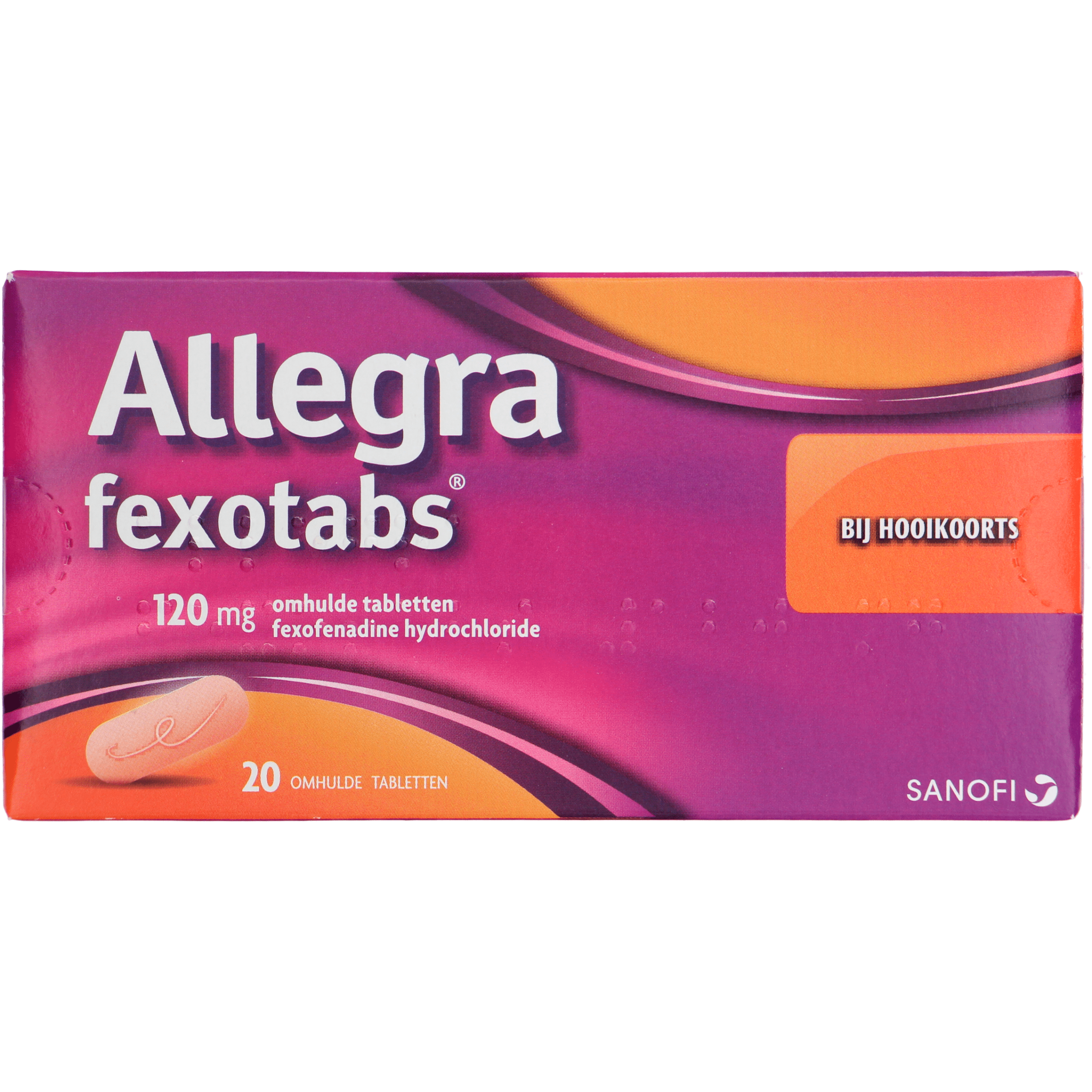 Allegra Fexotabs 120 mg omhulde tabletten, 10 stuks