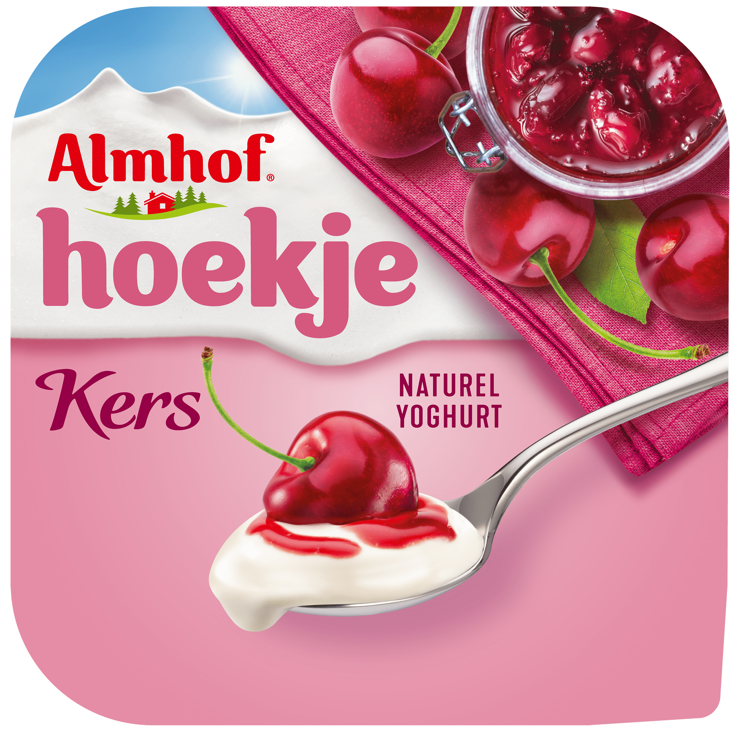 Almhof Hoekje kers Beker 150 g