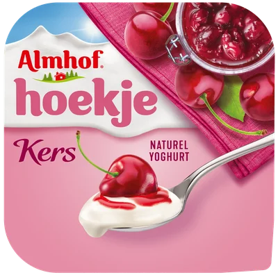 Almhof Hoekje kers Beker 150 g