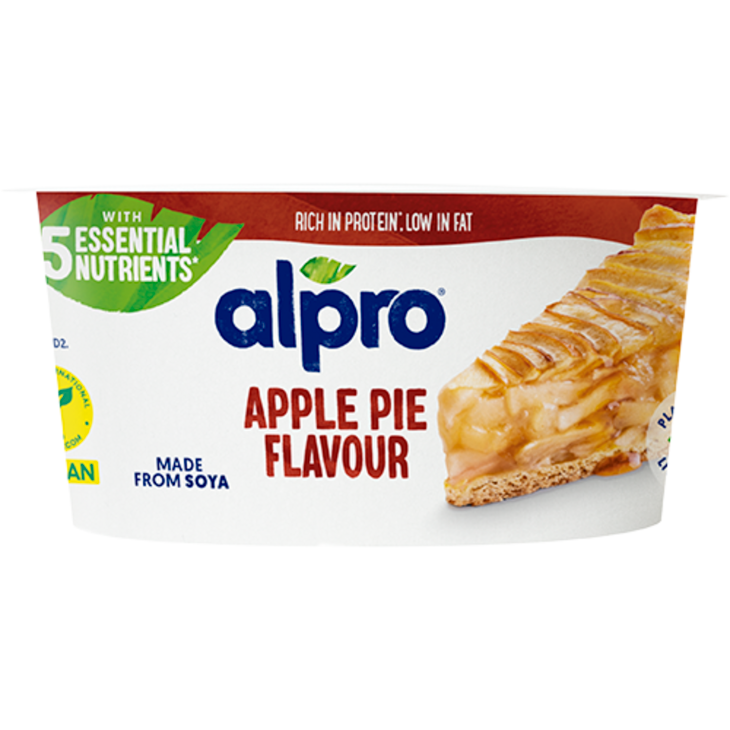 Alpro Plant. variatie op yoghurt apple pie