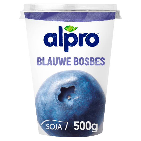 Alpro Plantaardige Variatie Op Yoghurt Bosbes 500g