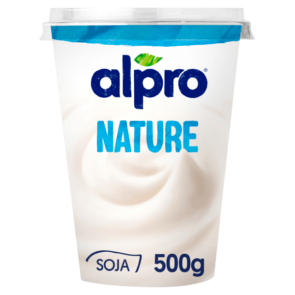 Alpro Plantaardige Variatie Op Yoghurt Naturel Zonder Suiker 500g