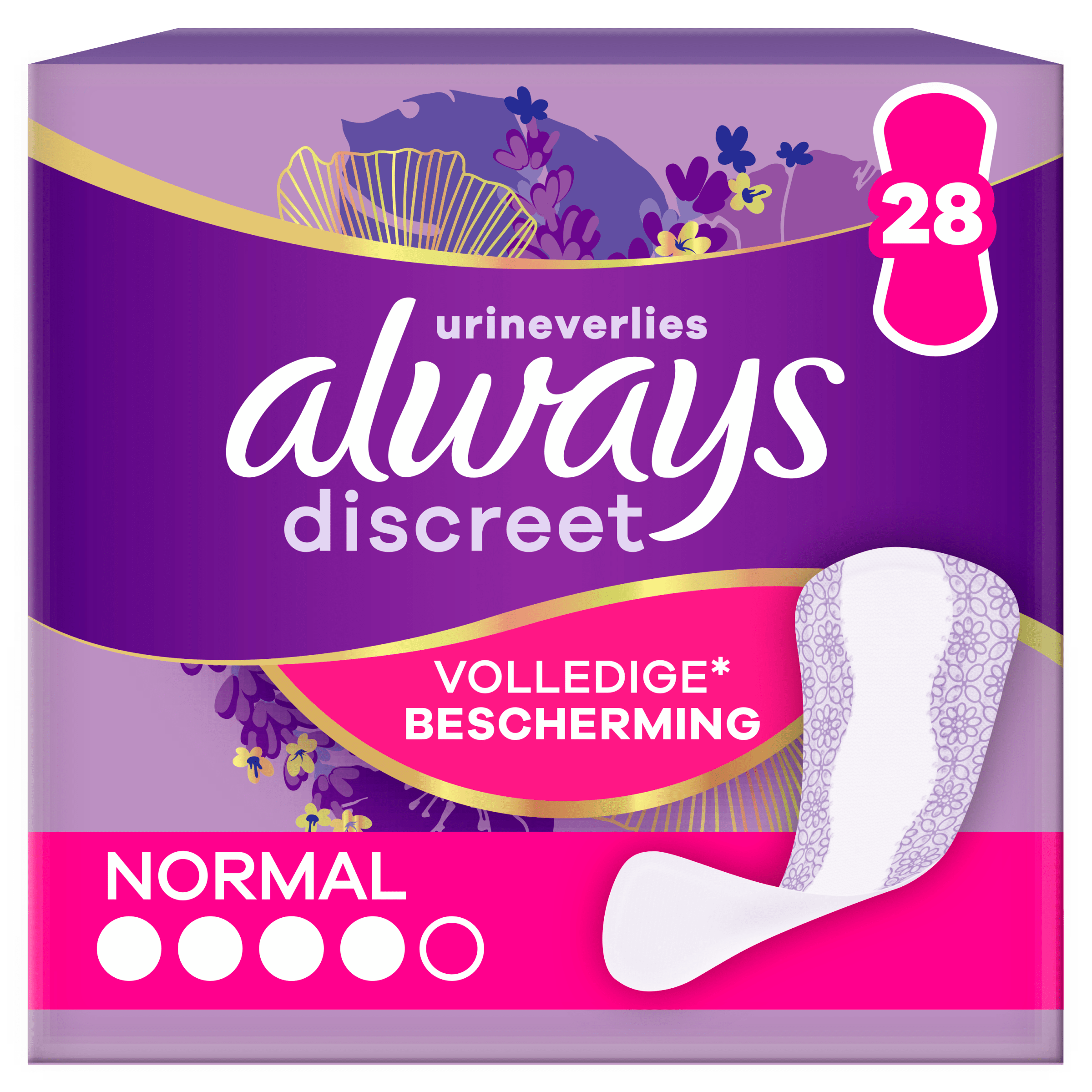 Always Discreet incontinentie inlegkruisjes Doos 28 st