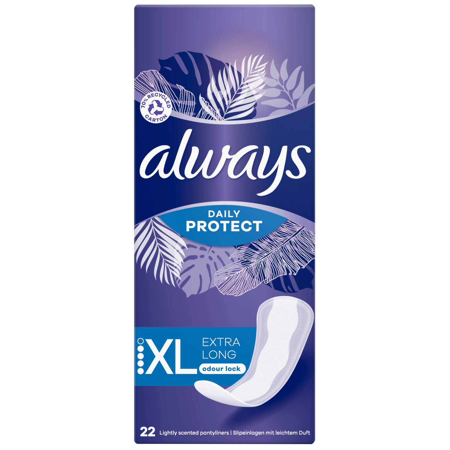 Always Incontinentie inlegkruisjes long plus Doos 24 st