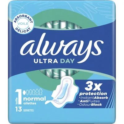 Always Ultra day normal wings maandverband
