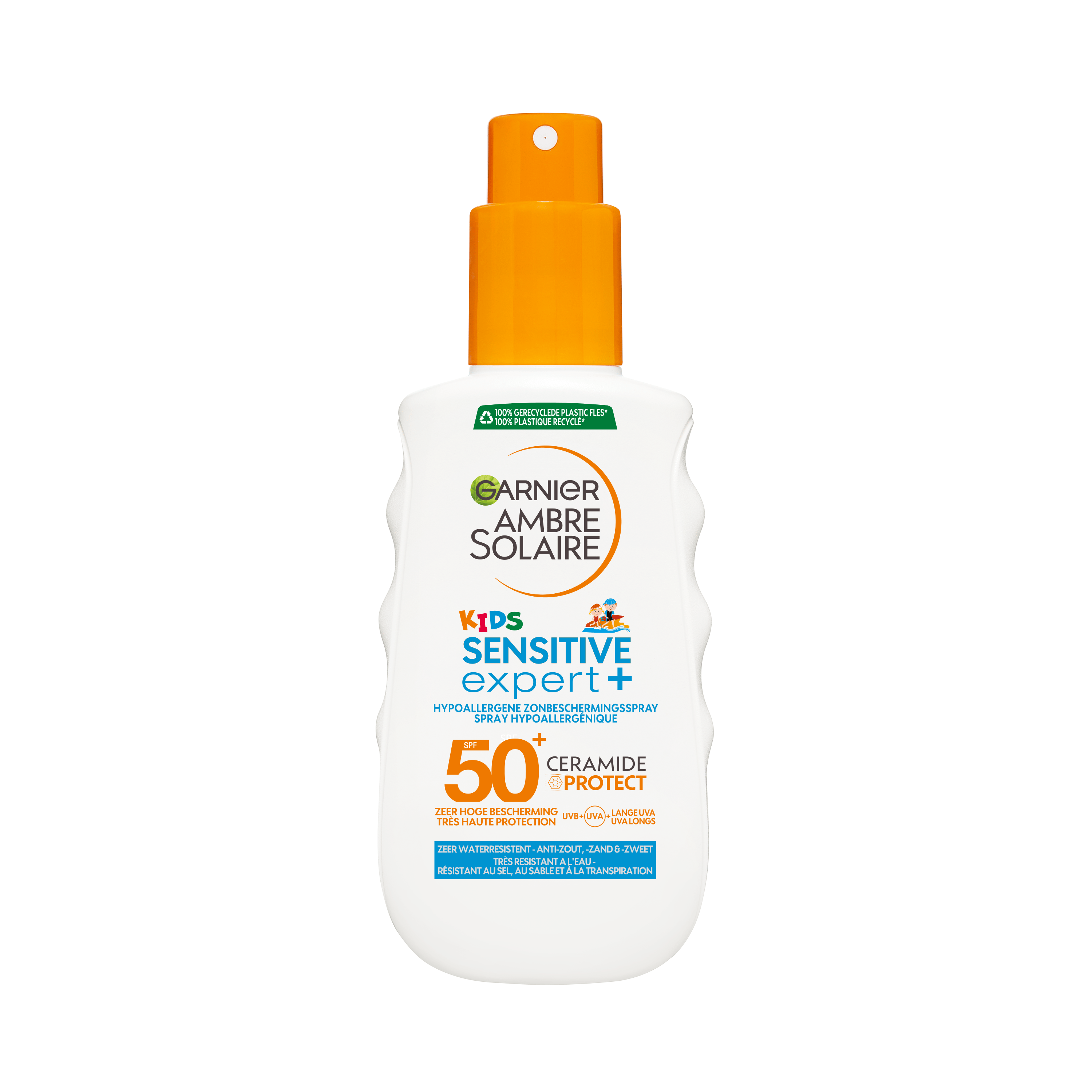 Ambre Solaire Zonnebrand Spuitbus Kids SPF50 Spuitbus 150 ml