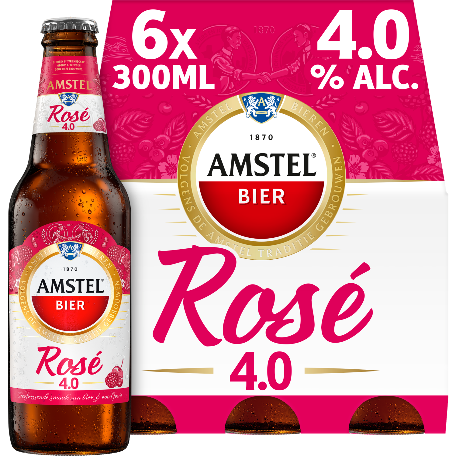 Amstel Rose bier 6x33cl