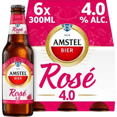 Amstel Rose bier 6x33cl