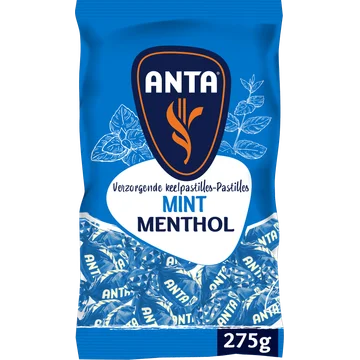 Anta Flu Verzorgende Keelpastilles Mint Menthol 275 g
