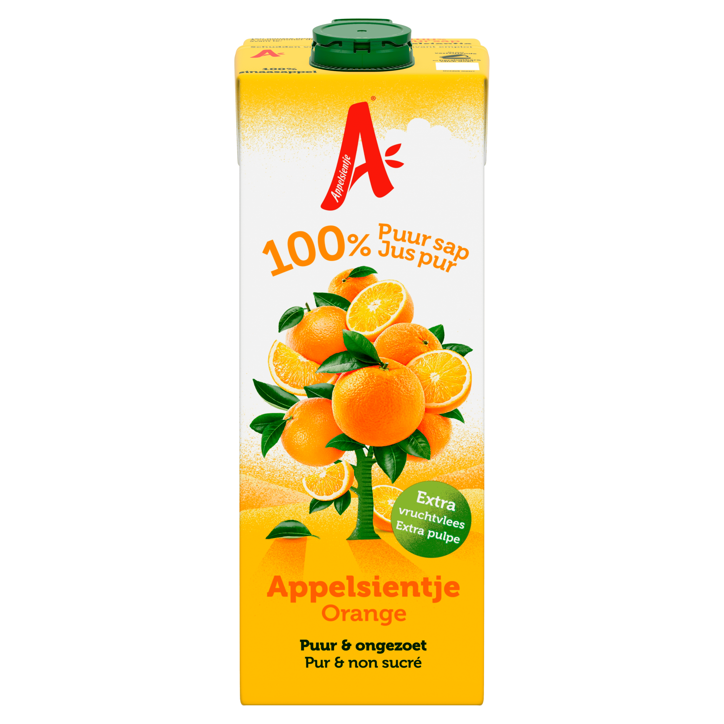 Appelsientje Sinaasappelsap zonder vruchtvlees Pak 1000 ml