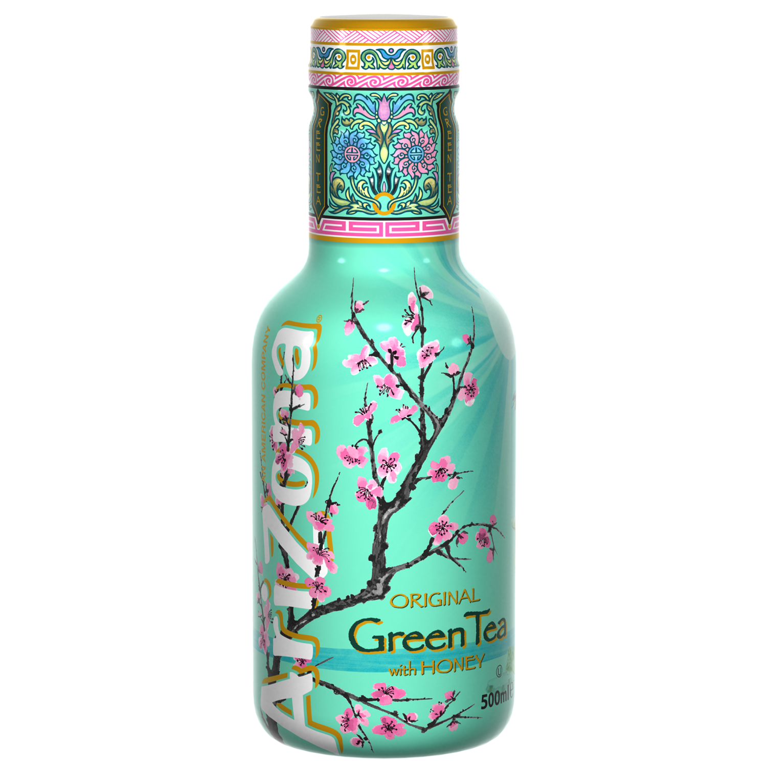 Arizona Green tea peach Fles 500 ml