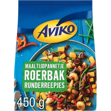 Aviko Maaltijdpannetje Roerbak Runderreepjes 450 g
