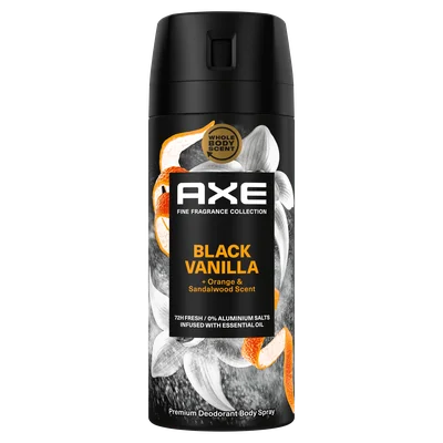 Axe Deospray black vanilla Spuitbus 150 ml