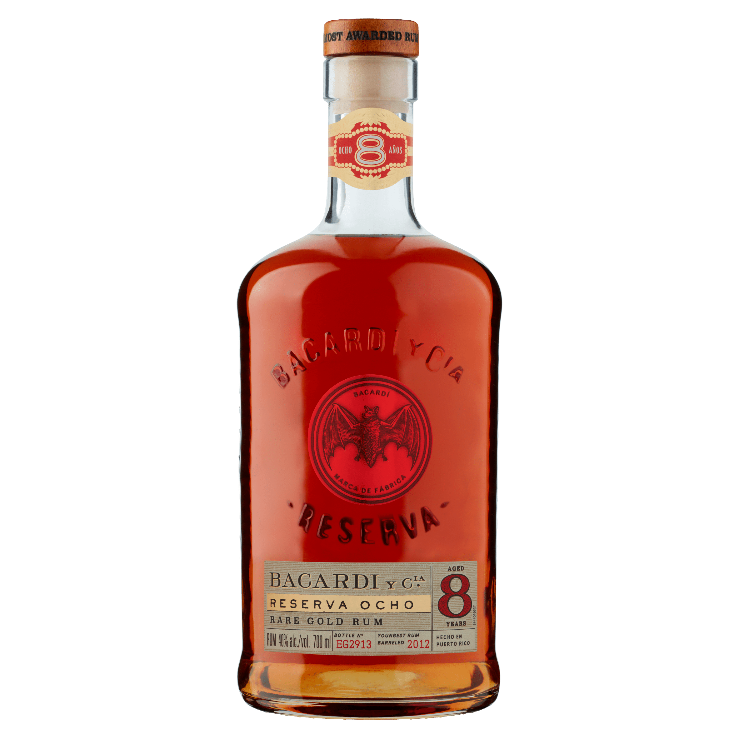 Bacardi 8 anos Fles 700 ml