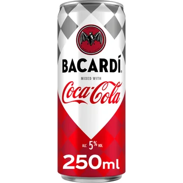 Bacardí Mixed with Coca-Cola Alc. 5% Vol. 250 ml