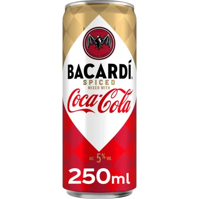 Bacardi Spiced Coca Cola Can Blik 250 ml