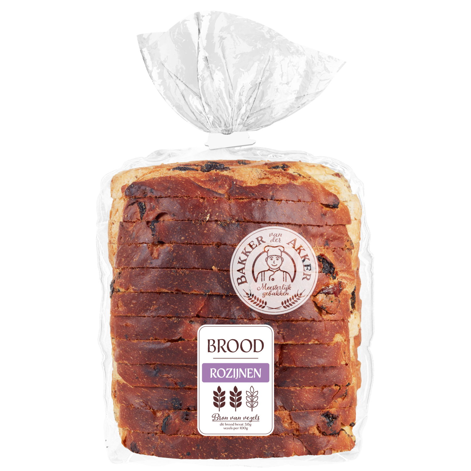 Bakker van der Akker Rozijnenbrood half