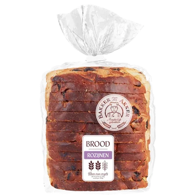Bakker van der Akker Rozijnenbrood half