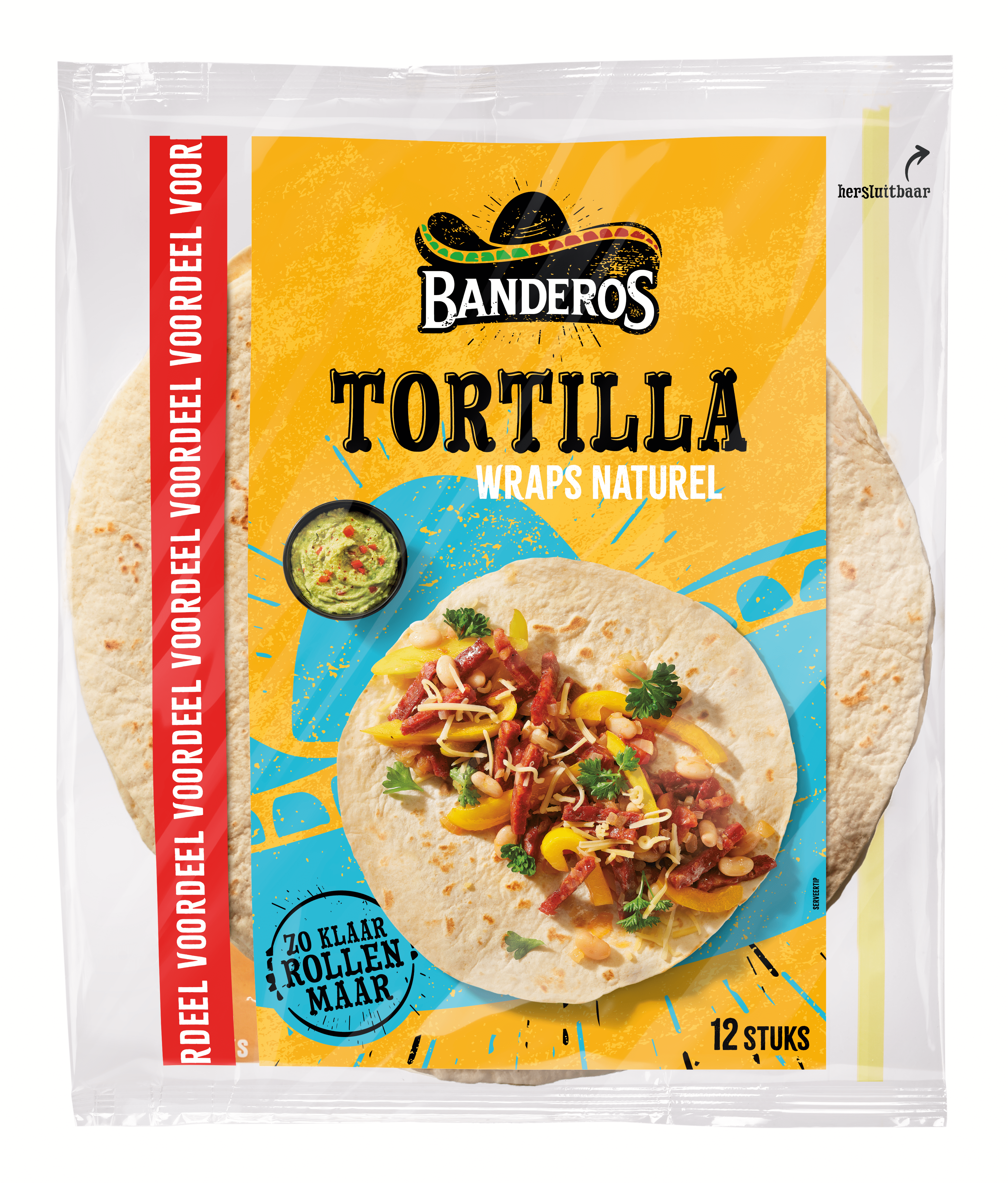 Banderos Tortilla wraps 12st Krimp 740 g