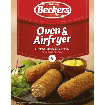 Beckers Oven & Airfryer Rundvlees Kroketten 4 x 80 g