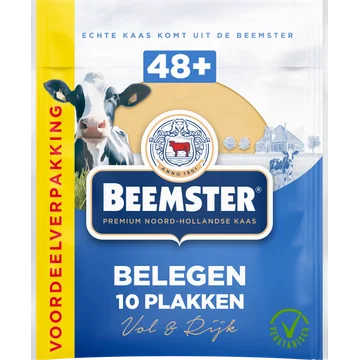 Beemster Belegen Kaas 48+ Voordeelverpakking 10 Plakken