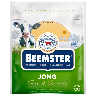 Beemster Jonge kaas 48+ plakken