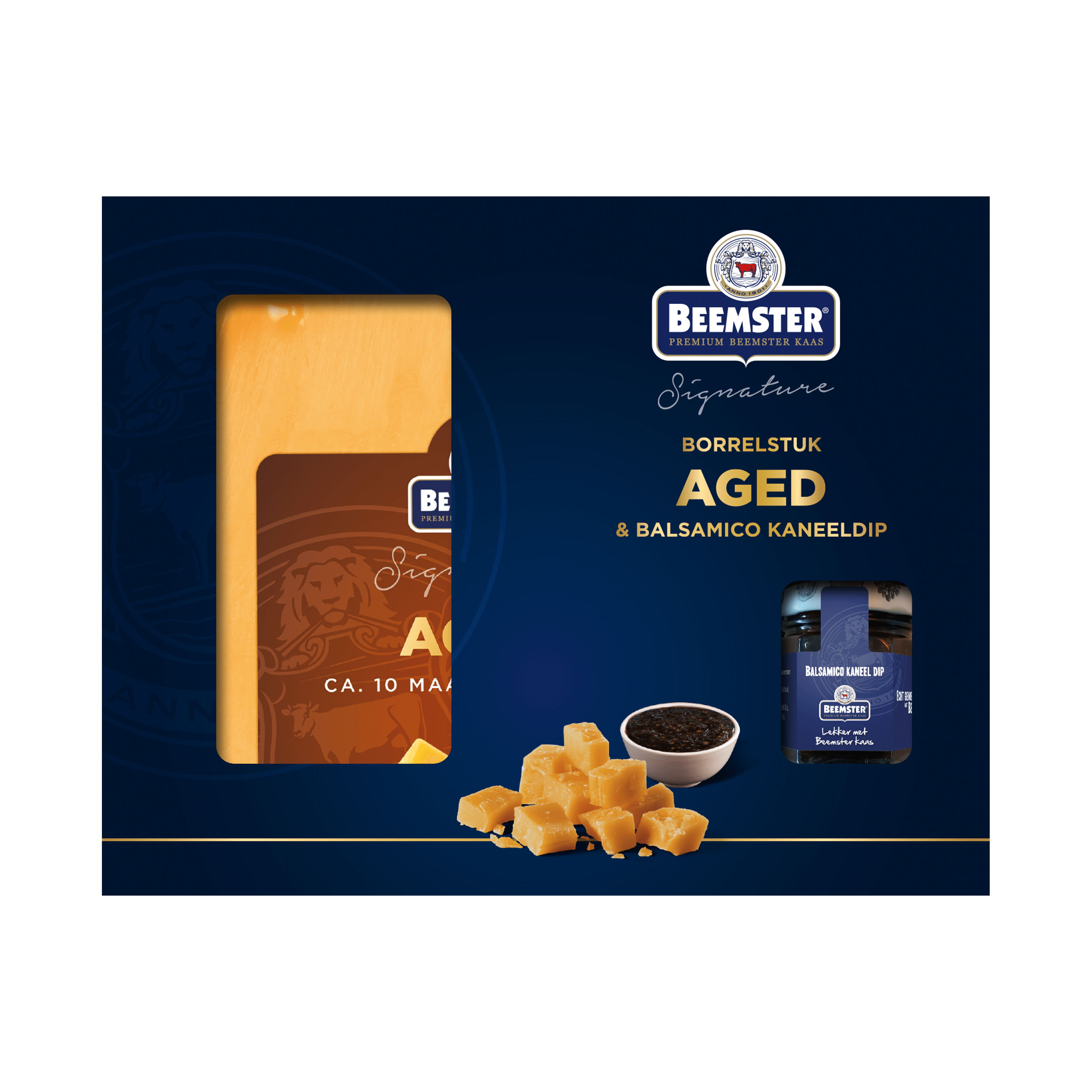 Beemster Signature Borrelstuk Aged &amp; Balsamico Doos 200 g
