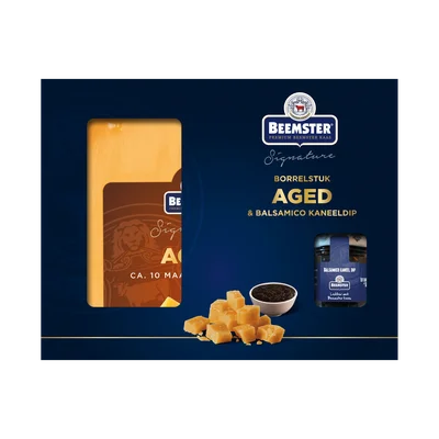 Beemster Signature Borrelstuk Aged &amp; Balsamico Doos 200 g