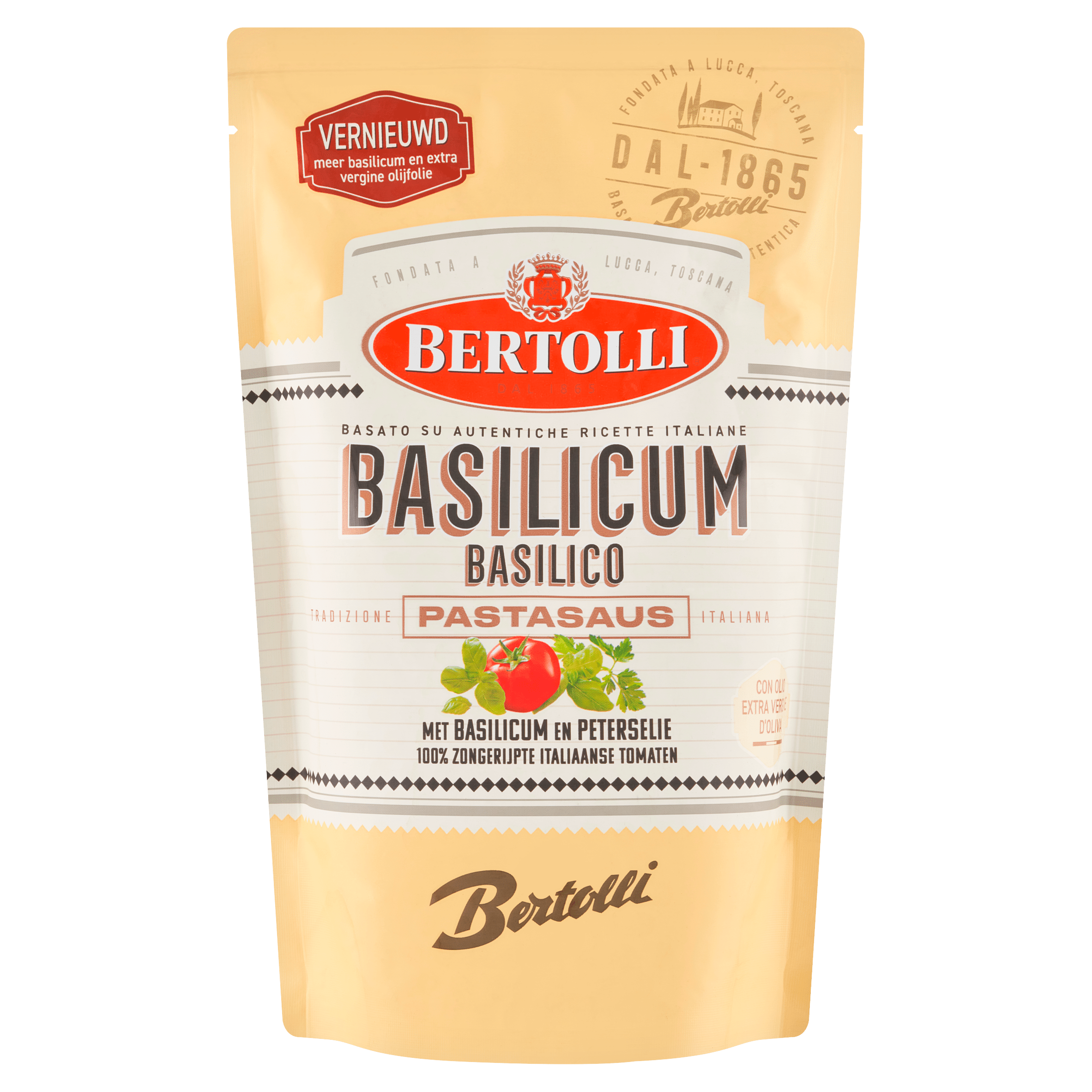 Bertolli Pastasaus Basilico Stazak 460 g