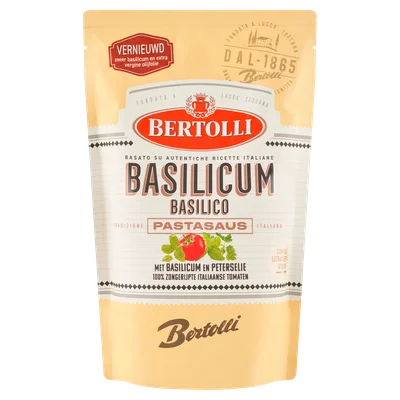 Bertolli Pastasaus Basilico Stazak 460 g