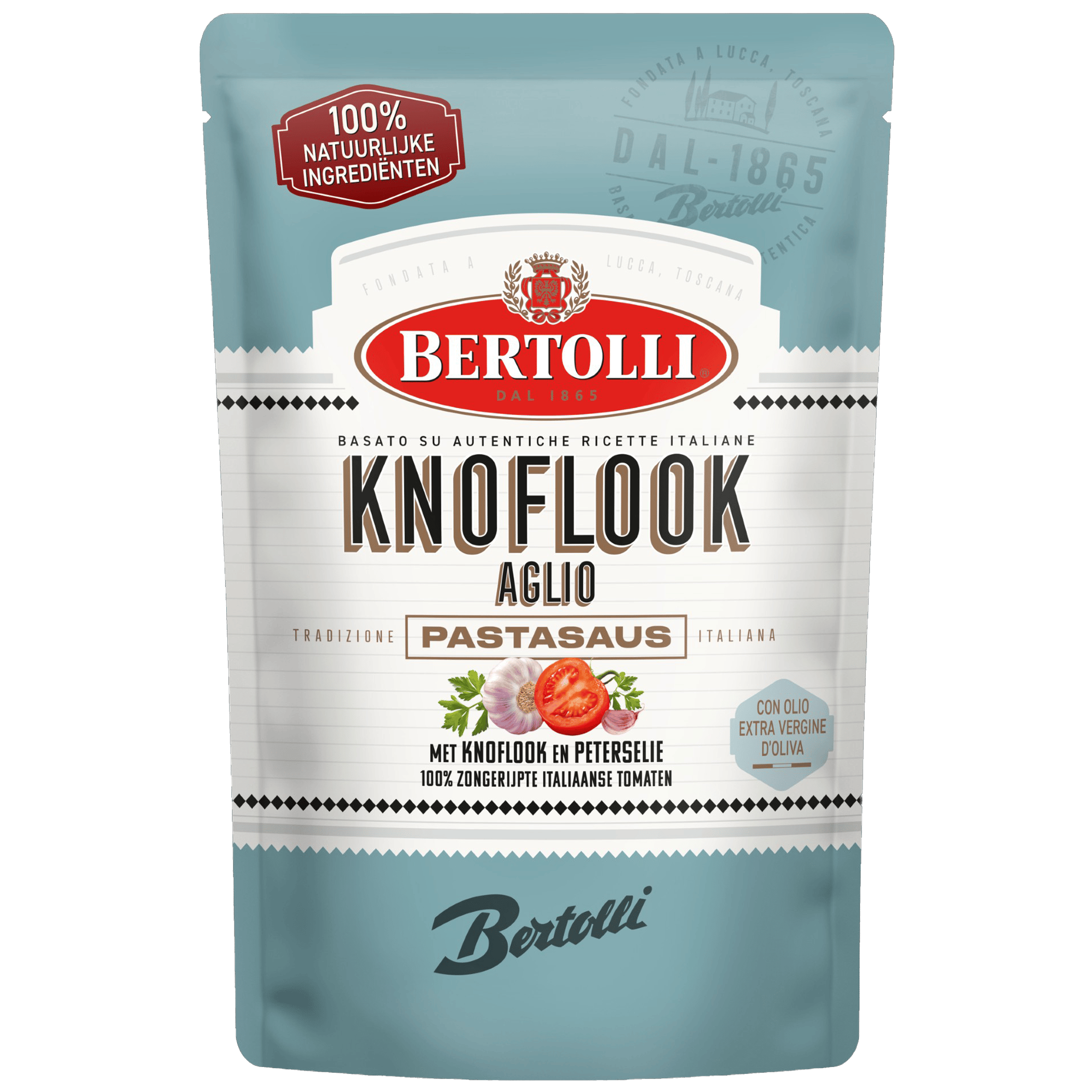 Bertolli Pastasaus Aglio zak Stazak 460 g