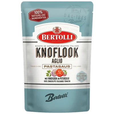 Bertolli Pastasaus Aglio zak Stazak 460 g