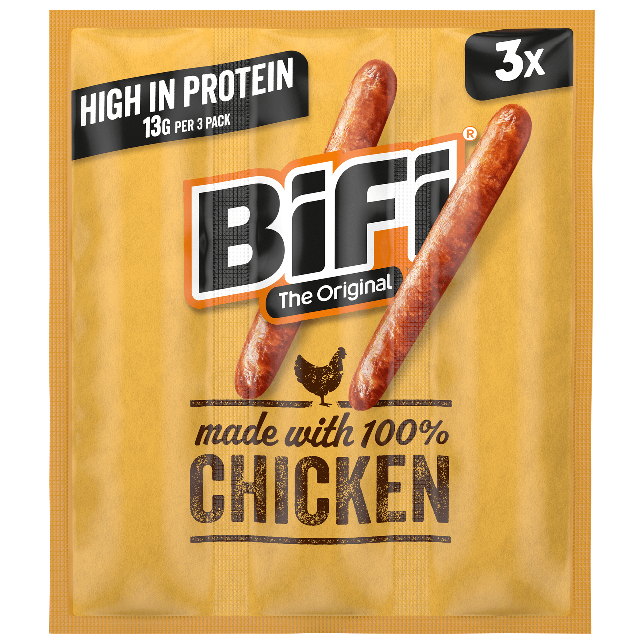 BiFi Chicken High Protein 3PK Wikkel 55 g