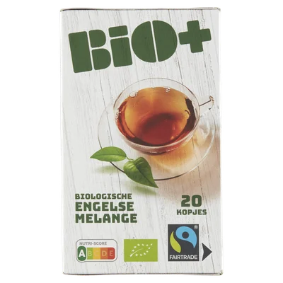 BIO+ Engelse melange Fairtrade Doos 20 st
