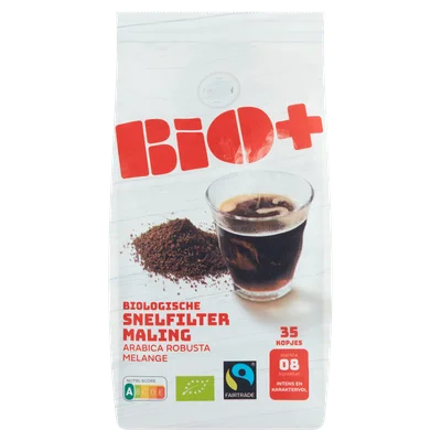BIO+ Koffie snelfilter Dutch Roast Zak 250 g