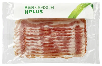 Biologisch PLUS Ontbijtspek biologisch 100 gram